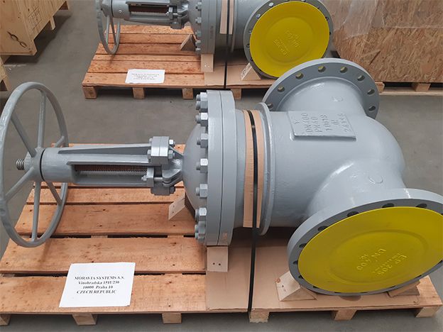Our company has just dispatched a delivery of gate valves for the Hungarian customer MVV-ISG to MOL Budapest.